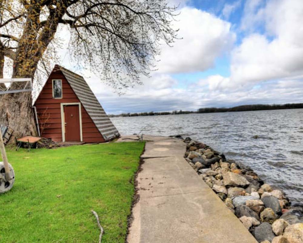 the old lake house, an exterior shot